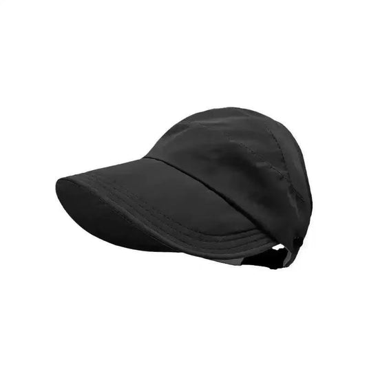 Adjustable Outdoor Beach Bucket Hat Summer Wide Brim Sunhat Women Sun Hats Foldable UV Protection Visors Fisherman Ponytail Caps、Visor Cap、Sunscreen
