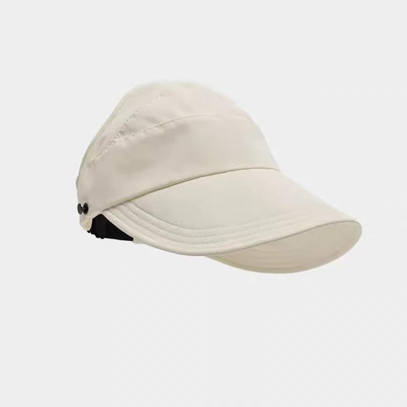 Adjustable Outdoor Beach Bucket Hat Summer Wide Brim Sunhat Women Sun Hats Foldable UV Protection Visors Fisherman Ponytail Caps、Visor Cap、Sunscreen