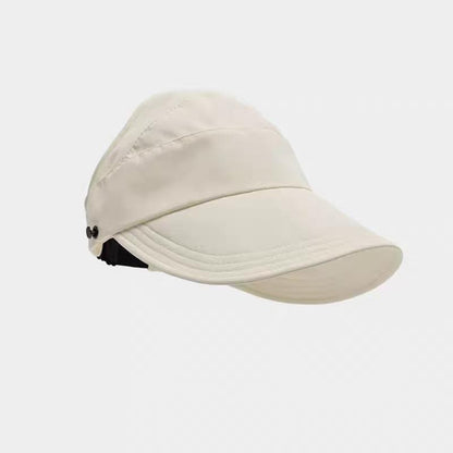 Adjustable Outdoor Beach Bucket Hat Summer Wide Brim Sunhat Women Sun Hats Foldable UV Protection Visors Fisherman Ponytail Caps、Visor Cap、Sunscreen